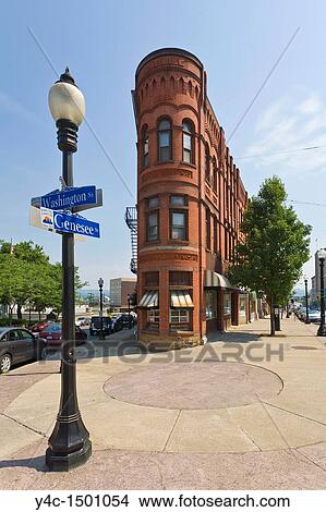 Genesee Street in downtown Utica New York View Large Photo Image Picture - Genesee Street in downtown Utica New York. Fotosearch