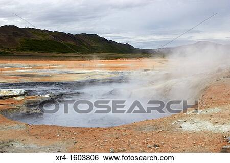 Geological field of Hverir, Myvatn lake, Iceland View Large Photo Image Stock Photograph - Geological field of Hverir, Myvatn lake, Iceland. Fotosearch