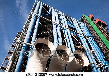 Stock Photo - Georges Pompidou Centre in Paris, France. Fotosearch
