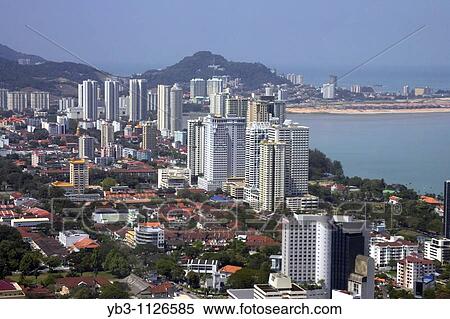 Georgetown Skyline from The Komtar Tower, Penang, Malaysia View Large Photo Image Stock Photography - Georgetown Skyline from The Komtar Tower, Penang, Malaysia. Fotosearch