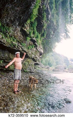 Stock Image - German sheperd/malamute. Fotosearch