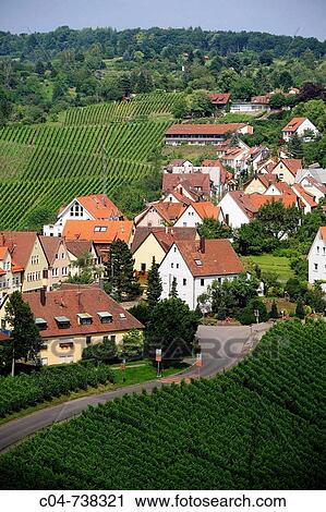 Germany, Baden-W? rttermberg, vineyards View Large Photo Image Stock Image - Germany, Baden-W? rttermberg, vineyards. Fotosearch