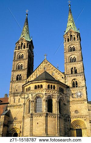 Germany, Bavaria, Bamberg, Dom, Cathedral. View Large Photo Image Stock Photo - Germany, Bavaria, Bamberg, Dom, Cathedral.. Fotosearch