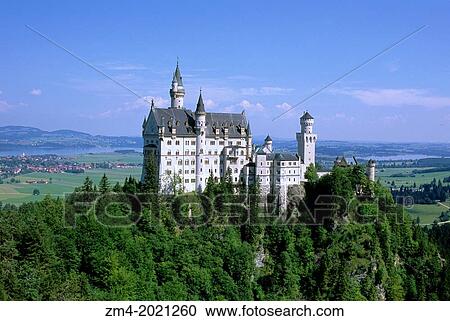 GERMANY, BAVARIA, NEAR FUSSEN, NEUSCHWANSTEIN CASTLE, VIEW FROM BRIDGE. View Large Photo Image Stock Image - GERMANY, BAVARIA, NEAR FUSSEN, NEUSCHWANSTEIN CASTLE, VIEW FROM BRIDGE.. Fotosearch