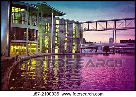 Germany, Berlin, Band des Bundes Government Ministries Complex Straddles the River Spree. View Large Photo Image Stock Photograph - Germany, Berlin, Band des Bundes Government Ministries Complex Straddles the River Spree.. Fotosearch