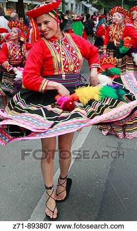 Germany, Berlin, Carnival of Cultures, Bolivian woman in traditional dress View Large Photo Image Stock Photo - Germany, Berlin, Carnival of Cultures, Bolivian woman in traditional dress. Fotosearch
