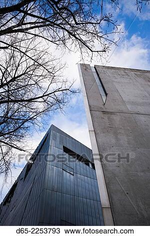 Germany, Berlin, Kreuzberg, Jewish Museum Berlin, Daniel Libeskind, architect, exterior of the New Building. View Large Photo Image Stock Image - Germany, Berlin, Kreuzberg, Jewish Museum Berlin, Daniel Libeskind, architect, exterior of the New Building.. Fotosearch