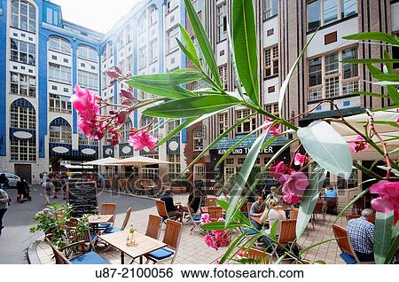 Germany, Berlin, Mitte Quarter, Hackesche Hofe, Courtyard, Restaurant. View Large Photo Image Stock Photograph - Germany, Berlin, Mitte Quarter, Hackesche Hofe, Courtyard, Restaurant.. Fotosearch