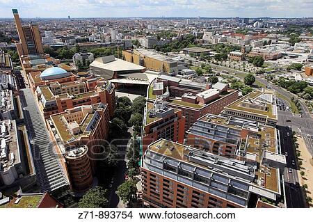 Germany, Berlin, Potsdamer Platz area aerial view View Large Photo Image Picture - Germany, Berlin, Potsdamer Platz area aerial view. Fotosearch