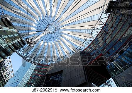 Germany, Berlin, Potsdamer Platz, Sony Center. View Large Photo Image Stock Photography - Germany, Berlin, Potsdamer Platz, Sony Center.. Fotosearch