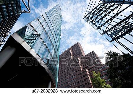 Germany, Berlin, Potsdamer Platz, Bahntower. View Large Photo Image Stock Photo - Germany, Berlin, Potsdamer Platz, Bahntower.. Fotosearch