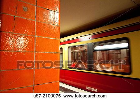 Stock Photography - Germany, Berlin, Subway Station.. Fotosearch