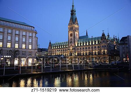 Germany, Hamburg, Rathaus, Town Hall View Large Photo Image Stock Photo - Germany, Hamburg, Rathaus, Town Hall. Fotosearch