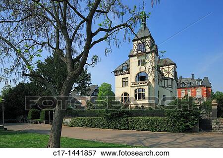 Germany. Koblenz, Rhine, Moselle, Maifeld, Eifel, Hunsrueck, Westerwald, Rhineland-Palatinate, D-Koblenz-Oberwerth, Kaiserin Augusta Anlagen, Rhine park, grand residential building, UNESCO World Heritage Site Oberes Mittelrheintal, Upper Middle Rhine View Large Photo Image Stock Photo - Germany. Koblenz, Rhine, Moselle, Maifeld, Eifel, Hunsrueck, Westerwald, Rhineland-Palatinate, D-Koblenz-Oberwerth, Kaiserin Augusta Anlagen, Rhine park, grand residential building, UNESCO World Heritage Site Oberes Mittelrheintal, Upper Middle Rhine. Fotosearch