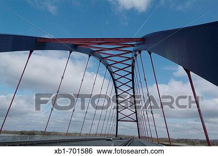 Germany, Lower Saxony, Mecklenburg-Western Pomerania, Domitz bridge over river Elbe View Large Photo Image Stock Photograph - Germany, Lower Saxony, Mecklenburg-Western Pomerania, Domitz bridge over river Elbe. Fotosearch