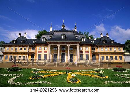 GERMANY, NEAR DRESDEN, PILLNITZ CASTLE, PARK WITH FLOWERS. View Large Photo Image Stock Photograph - GERMANY, NEAR DRESDEN, PILLNITZ CASTLE, PARK WITH FLOWERS.. Fotosearch