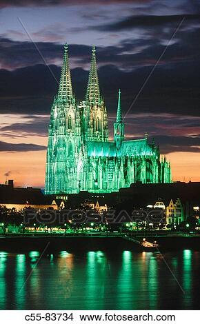 Germany. Rhine valley. North Rhine-Westphalia. Cologne. Cathedral View Large Photo Image Picture - Germany. Rhine valley. North Rhine-Westphalia. Cologne. Cathedral. Fotosearch
