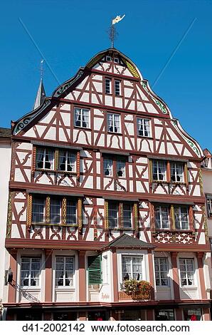Germany, Rhineland-Palatinate, Mosel valley, Bernkastel-Kues Marktplatz. View Large Photo Image Stock Image - Germany, Rhineland-Palatinate, Mosel valley, Bernkastel-Kues Marktplatz.. Fotosearch