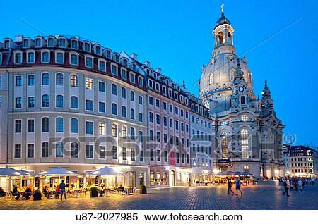Germany, Saxony, Dresden, Neumarkt Square, Frauenkirche Church of Our Lady. View Large Photo Image Stock Photography - Germany, Saxony, Dresden, Neumarkt Square, Frauenkirche Church of Our Lady.. Fotosearch