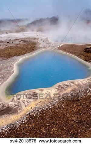 Geysir geothermal area, Golden circle, Iceland. View Large Photo Image Stock Photo - Geysir geothermal area, Golden circle, Iceland.. Fotosearch
