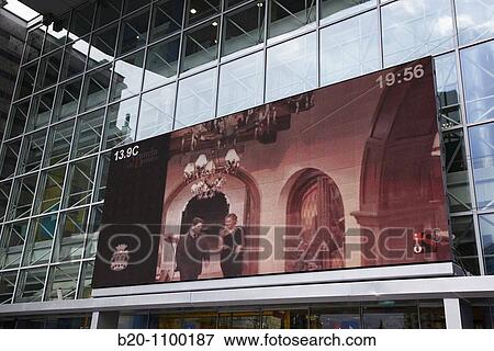 Giant LED TV screen, IPTV (Internet Protocol Television), shopping mall, San Sebastian, Guipuzcoa, Basque Country, Spain View Large Photo Image Stock Photo - Giant LED TV screen, IPTV (Internet Protocol Television), shopping mall, San Sebastian, Guipuzcoa, Basque Country, Spain. Fotosearch