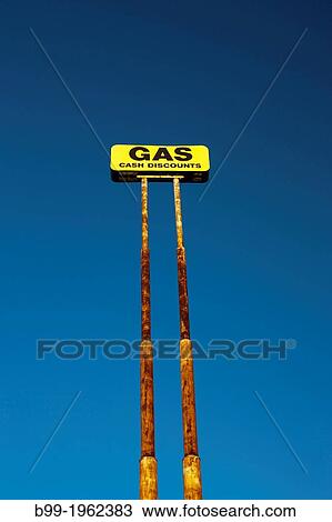 GIANT RUSTED OLD GAS STATION SIGN. View Large Photo Image Stock Image - GIANT RUSTED OLD GAS STATION SIGN.. Fotosearch