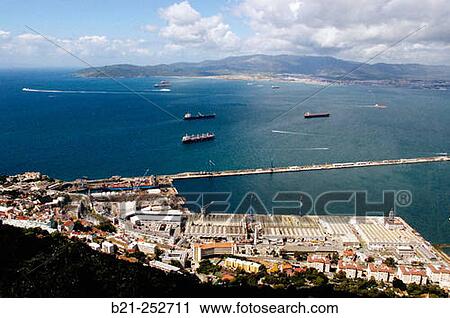 Gibraltar. UK View Large Photo Image Stock Image - Gibraltar. UK. Fotosearch