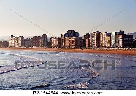 Gijon, Asturias, Spain View Large Photo Image Picture - Gijon, Asturias, Spain. Fotosearch