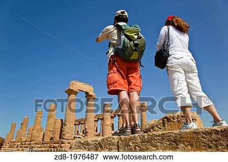 ginnone temple in agrigento, sicily. View Large Photo Image Stock Photo - ginnone temple in agrigento, sicily.. Fotosearch