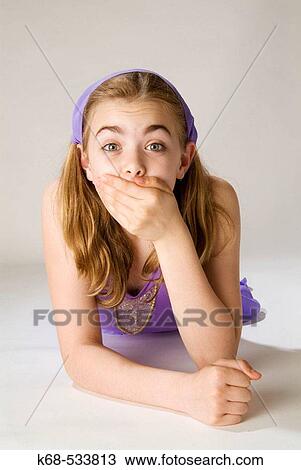 girl, 10, surprised View Large Photo Image Stock Image - girl, 10, surprised. Fotosearch