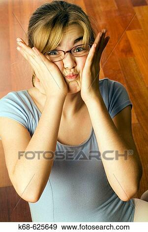 girl, 11, making a face. View Large Photo Image Stock Photo - girl, 11, making a face.. Fotosearch