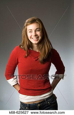 girl, 15, smiling View Large Photo Image Stock Photo - girl, 15, smiling. Fotosearch
