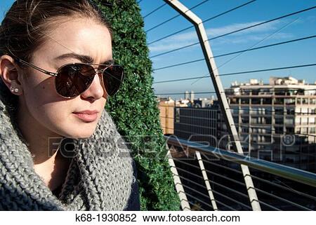 girl, 17, looks at the view from the top of Arenas de Barcelona, in Barcelona, Spain View Large Photo Image Stock Image - girl, 17, looks at the view from the top of Arenas de Barcelona, in Barcelona, Spain. Fotosearch