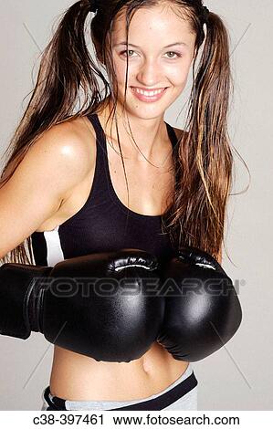 girl boxer View Large Photo Image Stock Image - girl boxer. Fotosearch