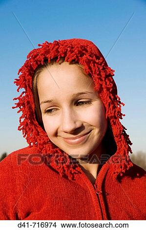 girl child mixed race in red hood photograph portrait View Large Photo Image Picture - girl child mixed race in red hood photograph portrait. Fotosearch