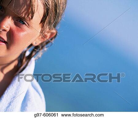 Stock Image - Girl close-up portrait. Fotosearch