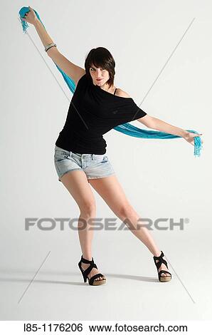 Girl dancing View Large Photo Image Stock Photograph - Girl dancing. Fotosearch