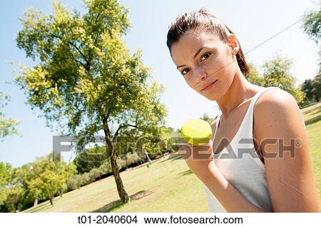 girl doing sports in a park. View Large Photo Image Picture - girl doing sports in a park.. Fotosearch