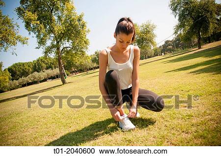 girl doing sports in a park. View Large Photo Image Stock Image - girl doing sports in a park.. Fotosearch