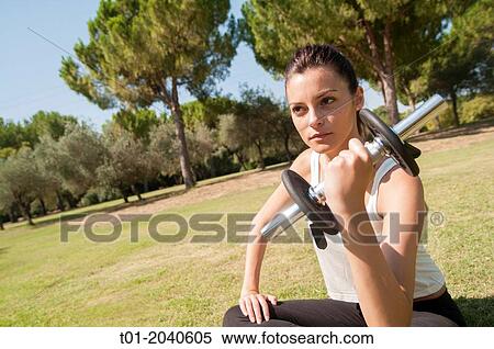 girl doing sports in a park. View Large Photo Image Stock Photography - girl doing sports in a park.. Fotosearch