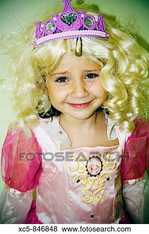 Girl dressed as Princess View Large Photo Image Stock Photo - Girl dressed as Princess. Fotosearch