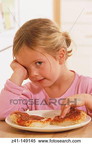 Girl eating pizza View Large Photo Image Stock Photography - Girl eating pizza. Fotosearch