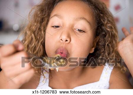 Girl eating. View Large Photo Image Stock Image - Girl eating.. Fotosearch