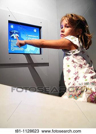 Stock Image - girl experiencing. Fotosearch