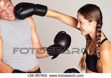 girl hits guy View Large Photo Image Stock Photography - girl hits guy. Fotosearch