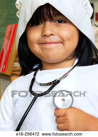girl in doctor costume View Large Photo Image Stock Image - girl in doctor costume. Fotosearch