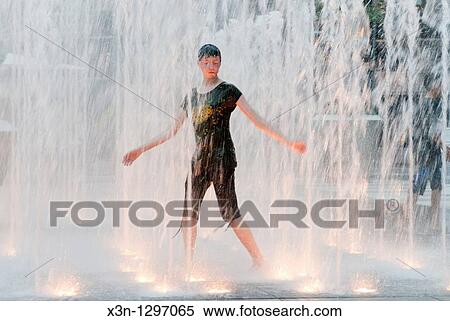 Girl in fountain, PPG Plaza in Pittsburgh View Large Photo Image Stock Photography - Girl in fountain, PPG Plaza in Pittsburgh. Fotosearch