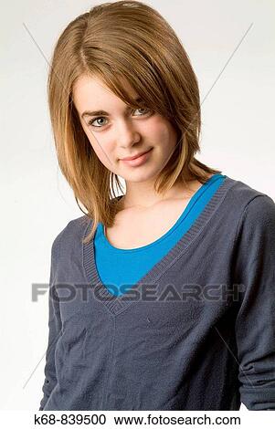 Stock Image - girl in studio, 13. Fotosearch