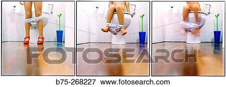Girl in the bathroom View Large Photo Image Stock Photo - Girl in the bathroom. Fotosearch