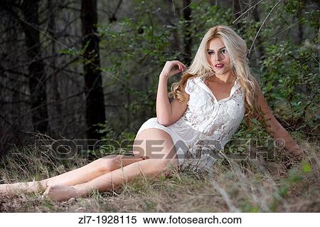 Stock Photography - Girl in the countryside in the Desierto de las Palmas. Benicasim. Spain. Fotosearch